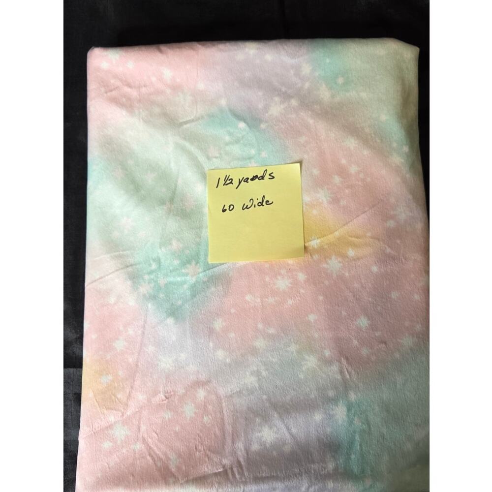 1 1/2 Yards Minky Fabric Pastels